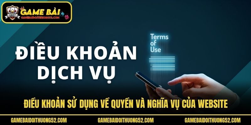 Điều khoản sử dụng về quyền và nghĩa vụ của website