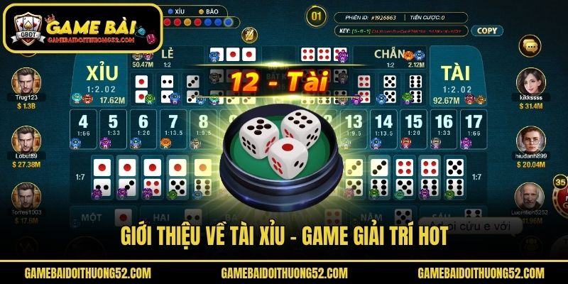 Giới thiệu về tài xỉu - Game giải trí hot